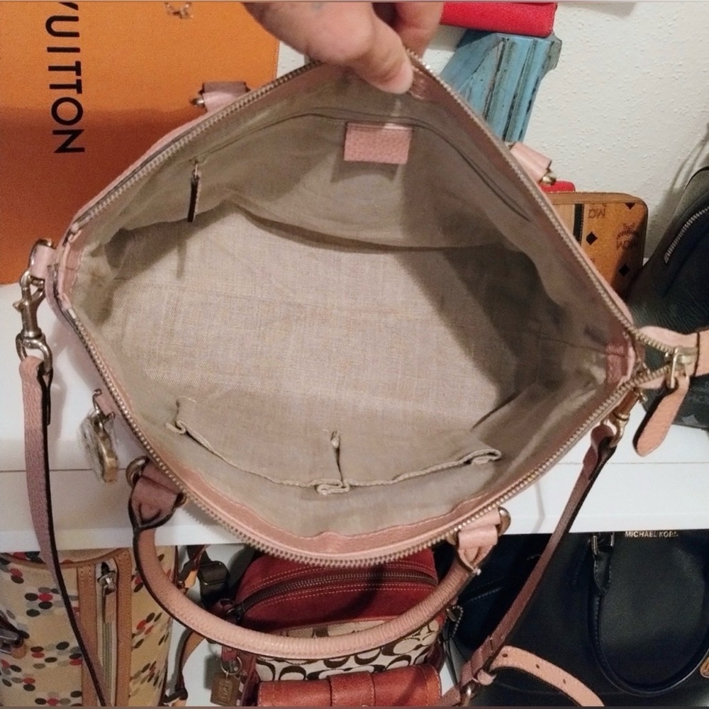 Gucci Dollar Calfskin Blush Pink Satchel - Picture 5 of 8